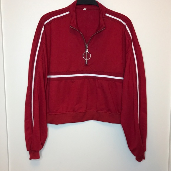 SHEIN Half Zip Crewneck Sweatshirt - Picture 7 of 12